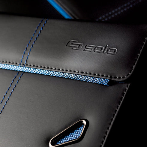 Solo New York Tech Booklet Tablet Case Black with Blue Trim, One Size...