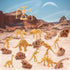 Dinosaur Head Skeleton Golden Dino Fossil Assorted Bones Playsets 23 PCS Action Figures Model Toys for Kids...