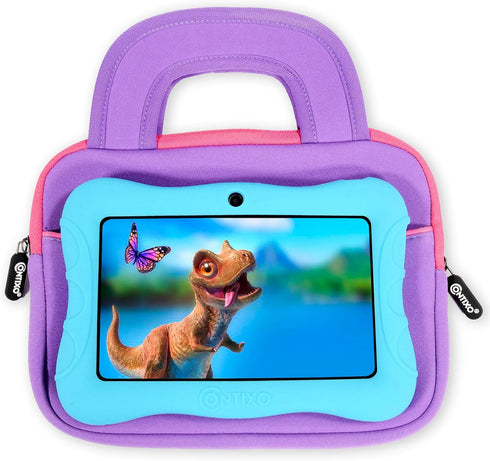 Contixo 10" Protective Sleeve Bag - Compatible with K102 & K103 Kids Tablets, Shockproof & Water-Resistant Carrying Case (Purple)...