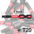 30 Pieces T20 2 In. Impact Tough Magnetic #20 Torx Head Power Bits, S2 Alloy Steel T20 Screwdriver Bits Set...