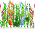 MyLifeUNIT Artificial Fish Tank Plants, 10 Pack Plastic Aquarium Plants Decorations...