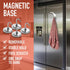 Heavy Duty Magnet Hooks - 4-Pack Magnetic Hooks for Fridge - Powerful Magnets for Tools, Kitchen, Workshop, Garage, Bathroom - Secure Fridge Hangi...