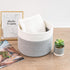 INDRESSME Small Storage Basket - Cute Cotton Rope Basket - Closet Storage Bins - Cute Basket for Remote - Storage Organizer for Toy Storage Bin- 9...