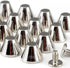 YORANYO 30 Sets 5/16" Height Spikes and Studs 8MM Handbag Feet Silver Color Barrel Spikes Screw Back Punk Studs and Spikes Kit for Clothing Shoes ...