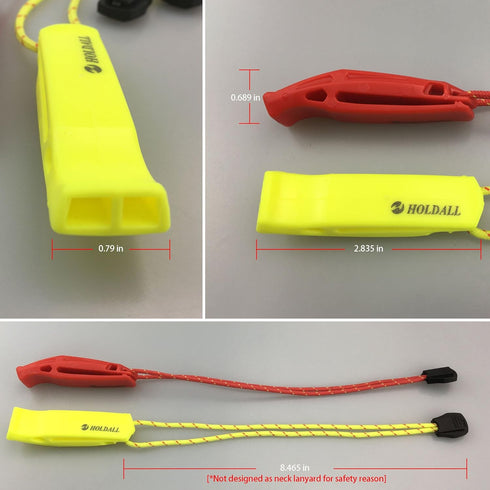 Emergency Safety Whistle with Lanyard, Loud Pea-Less Whistles for Boating Kayaking Life Vest Survival Rescue Signaling....
