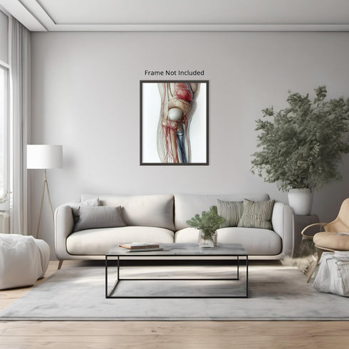 Posterizer 1 pcs-artistic illustration of the human knee 3-Teachers & Classrooms-Abstract & Modern Art-School and classroom art- unframed wall art...