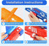 1 Pack Airplane Launcher Toys LED Foam Glider Flight Plane Toy 1 Launcher for 5 6 7 8 Year Old Boy Girls Birthday Gift(1+1,49ft Range)...