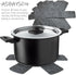 Pot and Pan Protectors Set of 12, 3 Different Size Larger & Thicker Pan Protectors for Stacking and Protecting Your Cookware...