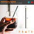 300 Cocktail Bar Straws for Drinks - Coffee Stirrers Plastic - Drink Stirrers - Short Coffee Stir Straws - Black Mini Bar Cocktail Straws...
