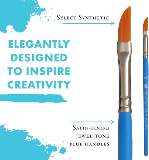 Princeton Select Artiste, Series 3750, Paint Brush for Acrylic, Watercolor and Oil, Dagger Striper, 1/4 Inch...