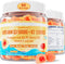 Vitamin D3 5000IU + K2 (MK-7) 120mcg, Sugar-Free Vitamin D3 K2 Filled Gummies with Vitamin B Complex - Methyl B12, B9, B6 | Vitamin E & Zinc, MCT ...