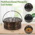 Portable Iron Mosquito Coil Holder with Handle Round Heat-Resistant Incense Holder (Bronze)...