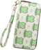 Frog Print Wallet For Women Kawaii Purse Cluth Wristlet Strap Zip Around Card Holder (Frog)...