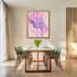 Posterizer 1 pcs-pink purple art-growth in solitude-in oil painting style 2-Abstract & Modern Art-Floral & Botanical Art-Chic Home Decor- unframed...
