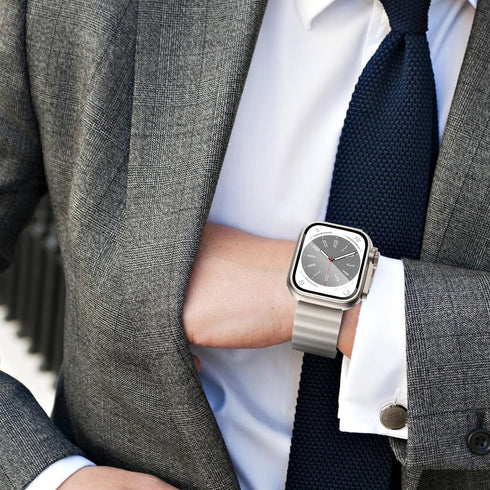 WINGLE 2 in 1 Waterproof Case for Apple Watch Series 9 8 7 45mm Screen Protector?Looks Like Apple Watch Ultra?, 2 Pack iWatch Face Cover + Back Bu...