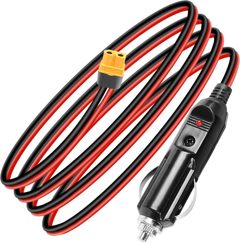 12/24V Cigarette Lighter to XT60 Cable YACSEJAO 14AWG 4.9FT XT60 Car Charger Connector for Cars/Trucks to Solar Generator......
