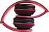 Kids Headphones for Boys Girls Adults with Microphone Volume Control Removable Audio Cable Black/Red...