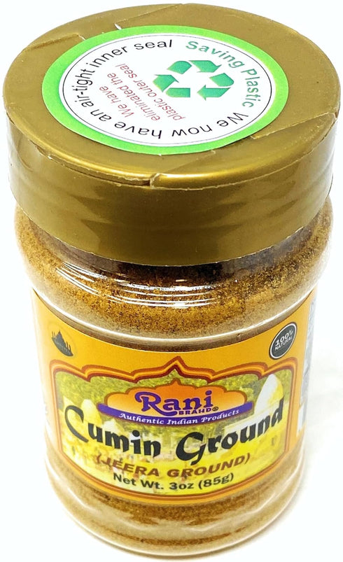 Rani Cumin (Jeera) Powder Spice 3oz (85g) PET Jar ~ All Natural | Vegan | Gluten Friendly | NON-GMO | Kosher | Indian Origin...