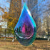 Wind Spinner Outdoor Metal 3D Wind Spinner Hanging Yard Garden Decor Gifts Stainless Steel Water Drop-Shaped Spinners with 360° Rotating Hook...