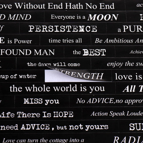 Juome 12 Sheet Quote Stickers for Journaling, Scrapbooking Supplies, Words Phrases Stickers for Junk Journal Aesthetic...