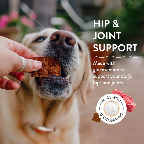 Shameless Pets Jerky Dog Treats, Moo Lobsta - Healthy Dog Chews for Dogs Hip & Joint Support with Glucosamine - Dog Treats with Real Grass-Fed Bee...