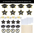 Black and Gold Graduation Decorations Set of 24 Class of 2025 Table Decor Congrats Grad Party Centerpiece Sticks Table Toppers Graduation Party Su...
