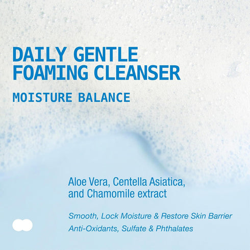 Ruby Kisses Daily Foaming Face Cleanser, Moisture & Balance, Suitable for Sensitive, All Skin Types, Gentle Cleanse & Hydrate, Aloe Vera, Vegan & ...