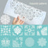 9 Pack Large Reusable Stencil Mandala Stencil Laser Cut Painting Template for Wood Wall Floor Tile Fabric Crafts Furniture Stencils Painting(12x12...
