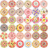 Foraineam 400pcs Mixed Wooden Buttons Bulk 2 Holes Round Decorative Wood Craft Button for Sewing Crafting...