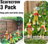 IFOYO 3 Pack Fall Harvest Scarecrow Decorations 15.75 Inch Scarecrows for Garden, Home, Yard, Porch, Thanksgiving Decor...