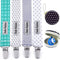 Dodo Babies Pacifier Clip Set - Four Clips Plus Binky Case – Universal Holder Fits Most Paci Brands, Teether Toys and Car Seats – Blue and Teal Pr...
