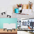 U.S. Art Supply 3" x 3" Stretched Canvas with 5" Mini Black Wood Display Easel Kit (Pack of 12), Artist Tripod Tabletop Holder Stand - Painting Pa...