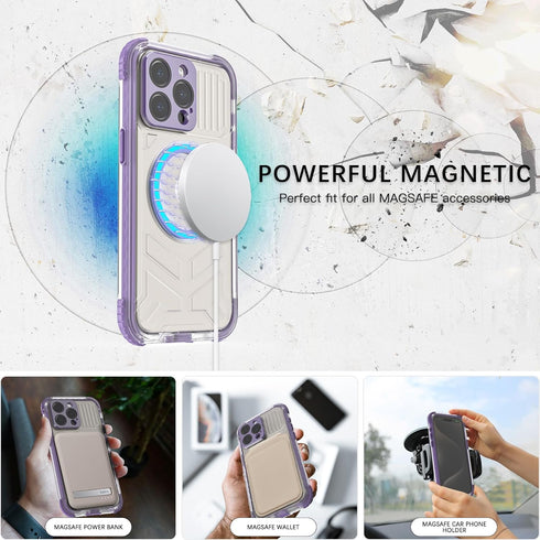 Magnetic Waterproof Case for iPhone 15 Pro Max ,Shockproof Heavy Duty Protection case ,Full Body Phone Case with Built-in Screen Protector/Wireles...