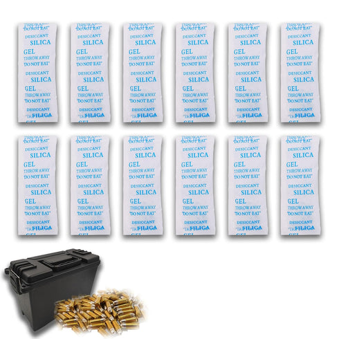 xcivi 12-Pack Ammunition Desiccant for Sheffield 12627, 12628,12629, 12630, 12632,12633, 12634 Field Box, Desiccant for Ammo Storage Can, Desiccan...