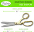 Szco Supplies Professional Heavy-Duty Fabric Scissors for Tailoring with Gold Finished Handle...