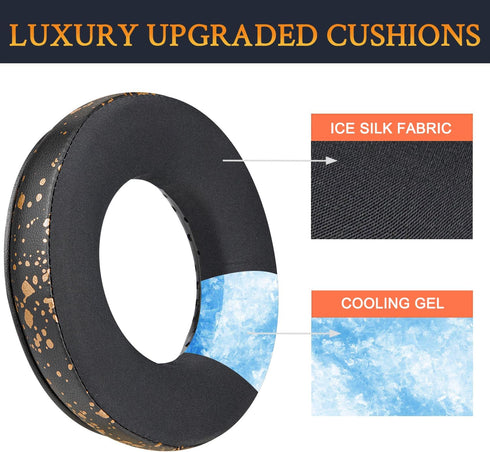 SOULWIT Cooling Gel Ear Pads Cushions for Beyerdynamic DT770/Pro DT880/Pro DT 990/Pro DT1770 DT1990, Earpads for DT440/DT550/DT790/DT797/DT831/DT8...