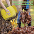 Garden and Yard Leaf Scoops Hand Rakes, Large Sized, Multiple Use for Leaves, Lawn Debris and Trash Pick Up Good Use 1 Pair...