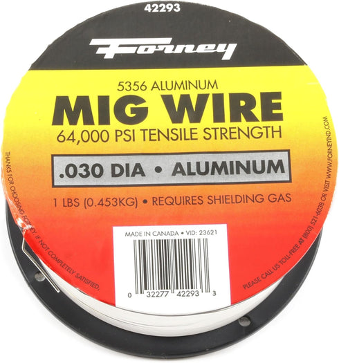 Forney 42293 Mig Wire, Aluminum Alloy ER5356, 030-Diameter, 1-Pound Spool...