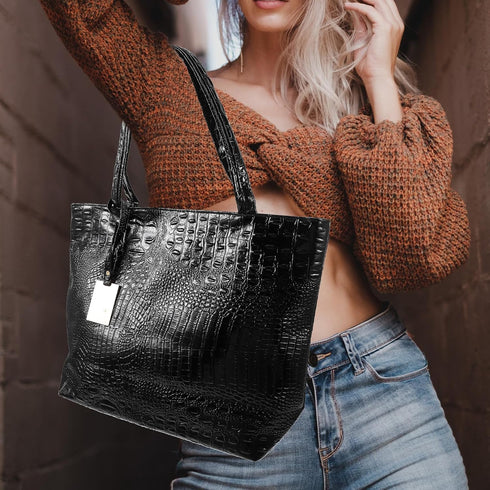 Gatuida PU Leather Women Handbag Fashion Shopping Shoulder Bag Large Capacity Tote Bag for Women...