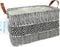 LANGYASHAN Rectangular Storage Bin Collapse Canvas Fabric Cartoon Storage Basket with Handles for Organizing Home Kitchen Boys and Girls Toys Offi...