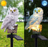 Outdoor Owl Solar Light, Owl Solar Garden Light, Waterproof Decoration with Stakes, Waterproof Warm White LED Light for Garden, Yard, Sidewalk Dec...