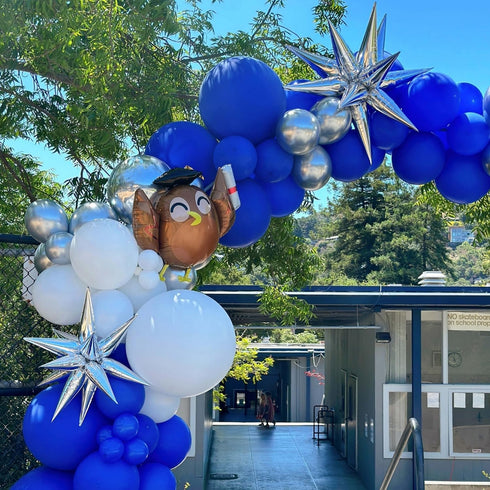 Unique Industries Jumbo Foil 12 Point Silver Star Balloons...