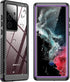 SPIDERCASE Designed for Samsung Galaxy S22 Ultra Case, Waterproof Built-in Screen Protector Full Protection Heavy Duty Shockproof Case, Purple/Cle...