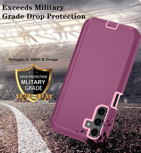 Qinmay Phone Case for Samsung Galaxy A25 5G Case with HD Screen Protector, Samsung A25 5G Case Durable Shockproof 3-Layer Cover for Galaxy A25 5G ...