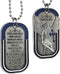 Police Challenge Coin Saint Michael Prayer Dog Tag Pendant Necklace...