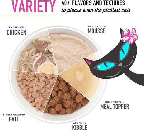 Tiki Cat Baby Mousse & Shreds, Chicken, Salmon, and Chicken Liver, High-Protein, Wet Cat Food for Kittens 4 Weeks+, 1.9 oz. Cans (Pack of 3)...