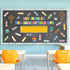 Back to School Religious Bulletin Board - 107Pcs Let Jesus Be The Ruler of Your Life Christian Bulletin Board Classroom Decoration Crayon Cutouts ...