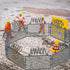 ibasenice Militarys Theme Prop Kids Toys Militarys Fence Toys Kids Scene Fence Model Toy Set Decorative Child Playthings Tabletop Plastic Playthin...