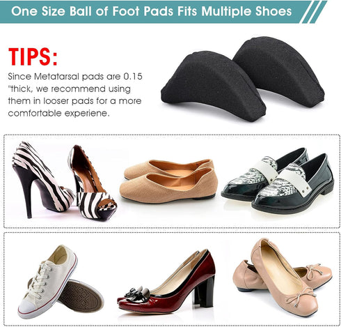 Sibba 4 Pieces Toe Filler Inserts Unisex Breathable Soft Big Toe Plug Forefoot Pad Shoe Filler for High Heel Foot Pain Relief for Women Girls (Nud...