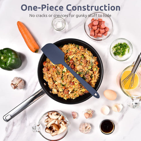 Heat Resistant Silicone Large Spatula: U-Taste 600ºF High Heat Flexible 11.38in Silicon Mixing Stirring Cooking Scraping Baking Bowl Scraper Seaml...
